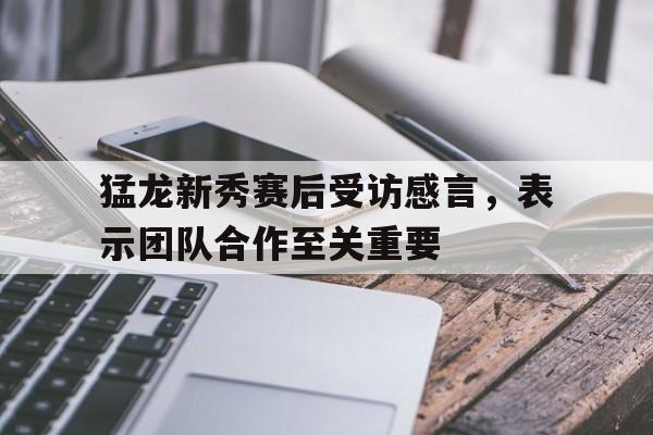 包含猛龙新秀赛后受访感言，表示团队合作至关重要的词条